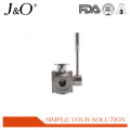 High Comment Sanitary Stainless Steel Clamp 3 Way Ball Valve